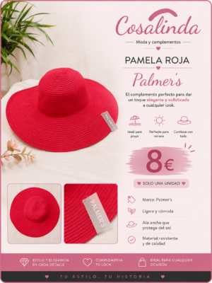 file_0000000037847246bac0bb80dc89c0a9 Sombrero rojo mujer ala ancha verano elegante