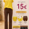 file_0000000077b871f4a3d6a24cc843f51d Conjunto mujer amarillo y marrón con collar