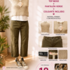 Outfit casual mujer beige y kaki Zara Bershka talla M 44