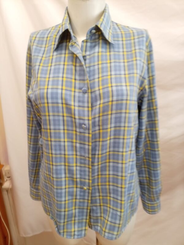 Camisa de cuadros azul y amarilla | Talla S