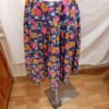 Falda floral mujer vintage | Talla 44 | Cintura elástica echa a mano