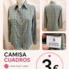 Camisa de cuadros azul y amarilla | Talla S