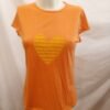 Camiseta naranja con corazón | Talla 44